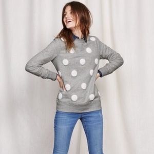 Boden women’s Small polka dot sweatshirt